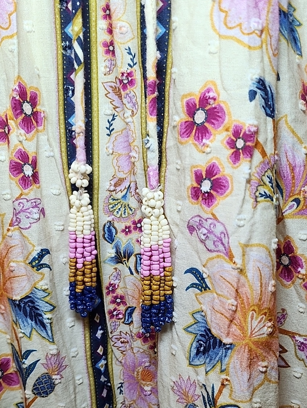 Farm Rio Superbloom Tapestry Ruffle Floral Maxi Dress Size Small - Picture 11 of 16